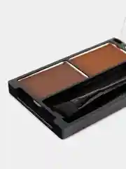 Тёмно-коричневый тени для бровей Kiki eyebrow powder с кисточкой, компактные, стойкие, матовые