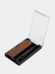 Тёмно-коричневый тени для бровей Kiki eyebrow powder с кисточкой, компактные, стойкие, матовые