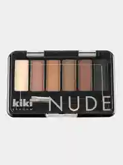 Кремовый тени для век kiki NUDE стойкая палетка из 6 оттенков с кистью для растушевки