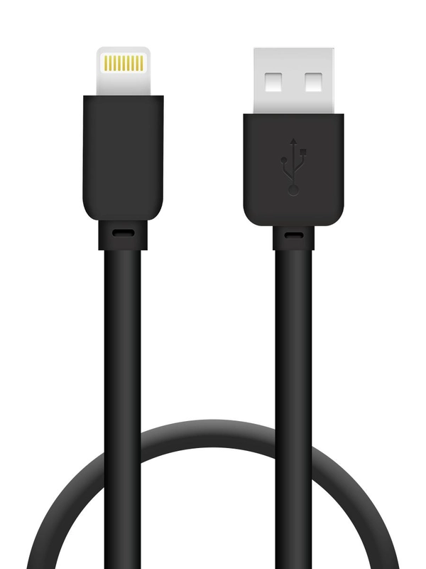 Кабель USB Lightning Krutoff Classic (0,2m) черный