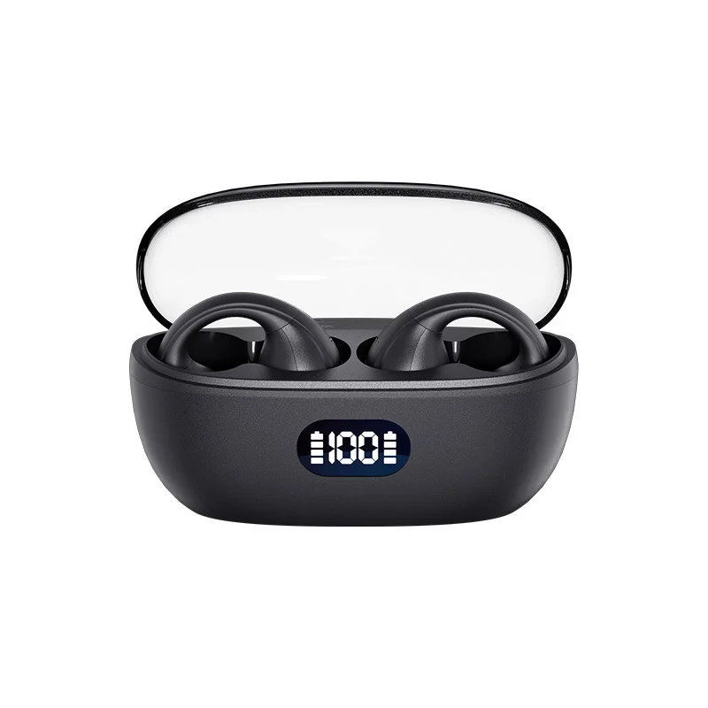 Черный беспроводные наушники - клипсы, bluetooth-гарнитура