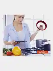 Крышка для любой сковороды и кастрюли, универсальная, 3 размера, 16, 18, 20 см, Daswerk