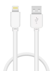 Кабель USB Lightning Krutoff Classic (0,2m) белый