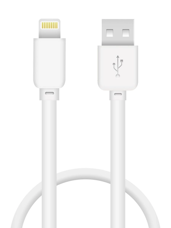 Кабель USB Lightning Krutoff Classic (0,2m) белый