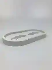 Серебряный поднос для свечей и украшений, гипсовая подставка