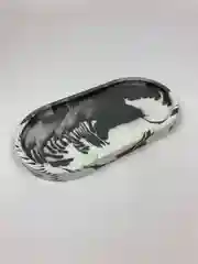 Черный поднос для свечей и украшений, гипсовая подставка