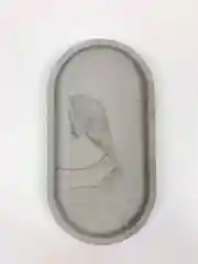 Серый поднос для свечей и украшений, гипсовая подставка