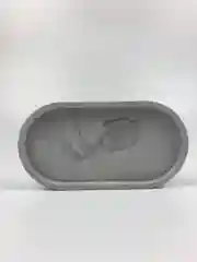 Серый поднос для свечей и украшений, гипсовая подставка