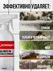 Профессиональное средство от плесени и грибка на стенах и в ванной комнате