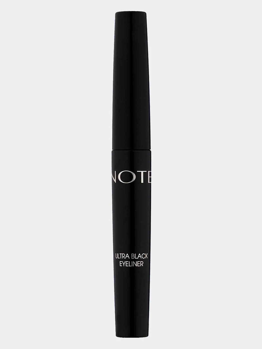 Подводка для глаз NOTE Cosmetique насыщенного черного цвета с тонкой кистью-аппликатором