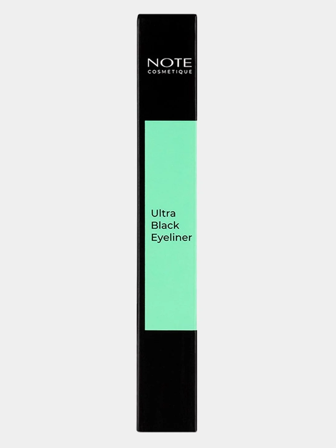 Подводка для глаз NOTE Cosmetique насыщенного черного цвета с тонкой кистью-аппликатором