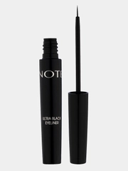 Подводка для глаз NOTE Cosmetique насыщенного черного цвета с тонкой кистью-аппликатором