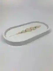 Фуксия поднос для свечей и украшений, гипсовая подставка