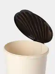Коричневый мусорный бак с педалью 10 литр