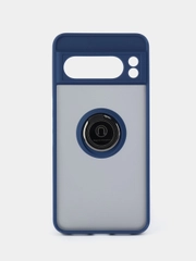 Чехол противоударный Google Pixel 8 Pro (Пиксель 8 Про) с металлической подставкой кольцом
