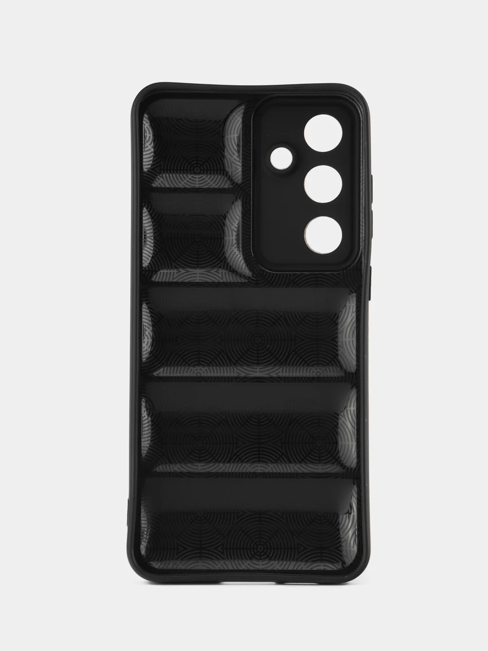 Черный чехол Samsung Galaxy S24 FE / S24FE (Самсунг Галакси С24ФЕ) противоударный выпуклый
