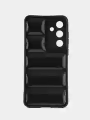 Черный чехол Samsung Galaxy S24 FE / S24FE (Самсунг Галакси С24ФЕ) противоударный выпуклый