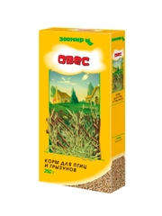 Корм для птиц и грызунов ЗООМИР "Овес", коробка, 250 г