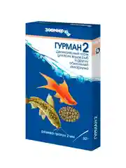 Гранулированный корм ЗООМИР "Гурман-2",  2 мм, коробка, 30 г