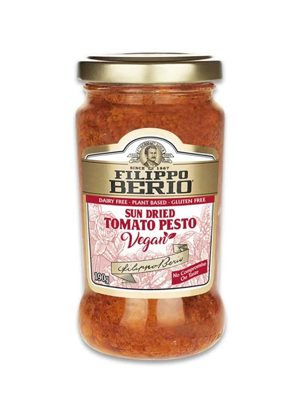 Соус песто Filippo Berio Vegan вяленые томаты, 190 г