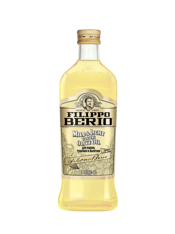Масло оливковое Filippo Berio Mild and Light, рафинированное, 1 л