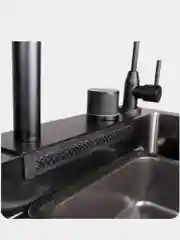 Черный мойка многофункциональная Dikalan KS754508 75х46х22см