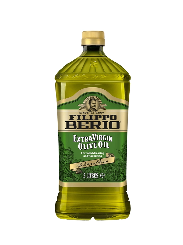 Масло оливковое Filippo Berio Extra Virgin, нерафинированное, пластик, 2 л