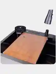 Черный мойка кухонная многофункциональная Dikalan KN754505 75*46*22см