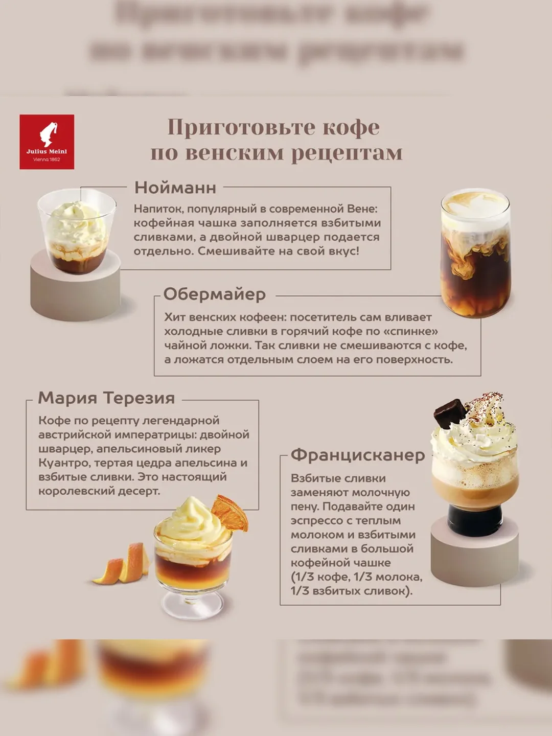 Кофе молотый Julius Meinl Vienna Melange, средняя обжарка, 220 г