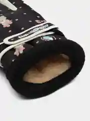 Черный горнолыжные перчатки женские, подростковые, непромокаемые