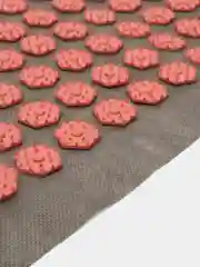 Красный массажный коврик, игольчатый, 140 колючек, аппликатор, иппликатор "Кузнецова", 28 х 64 см