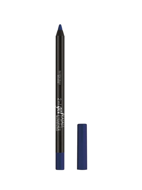 DEBORAH Карандаш для век гелевый 2 IN 1 GEL KAJAL & EYELINER PENCIL 09 глубокий голубой