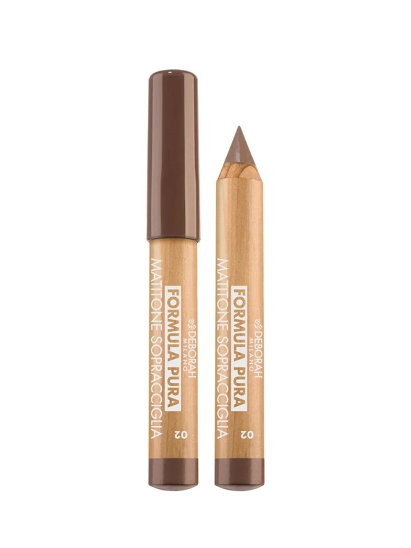 DEBORAH Карандаш для бровей с фиброй FORMULA PURA CHUBBY EYEBROW PENCIL, тон: 02, 2,3г