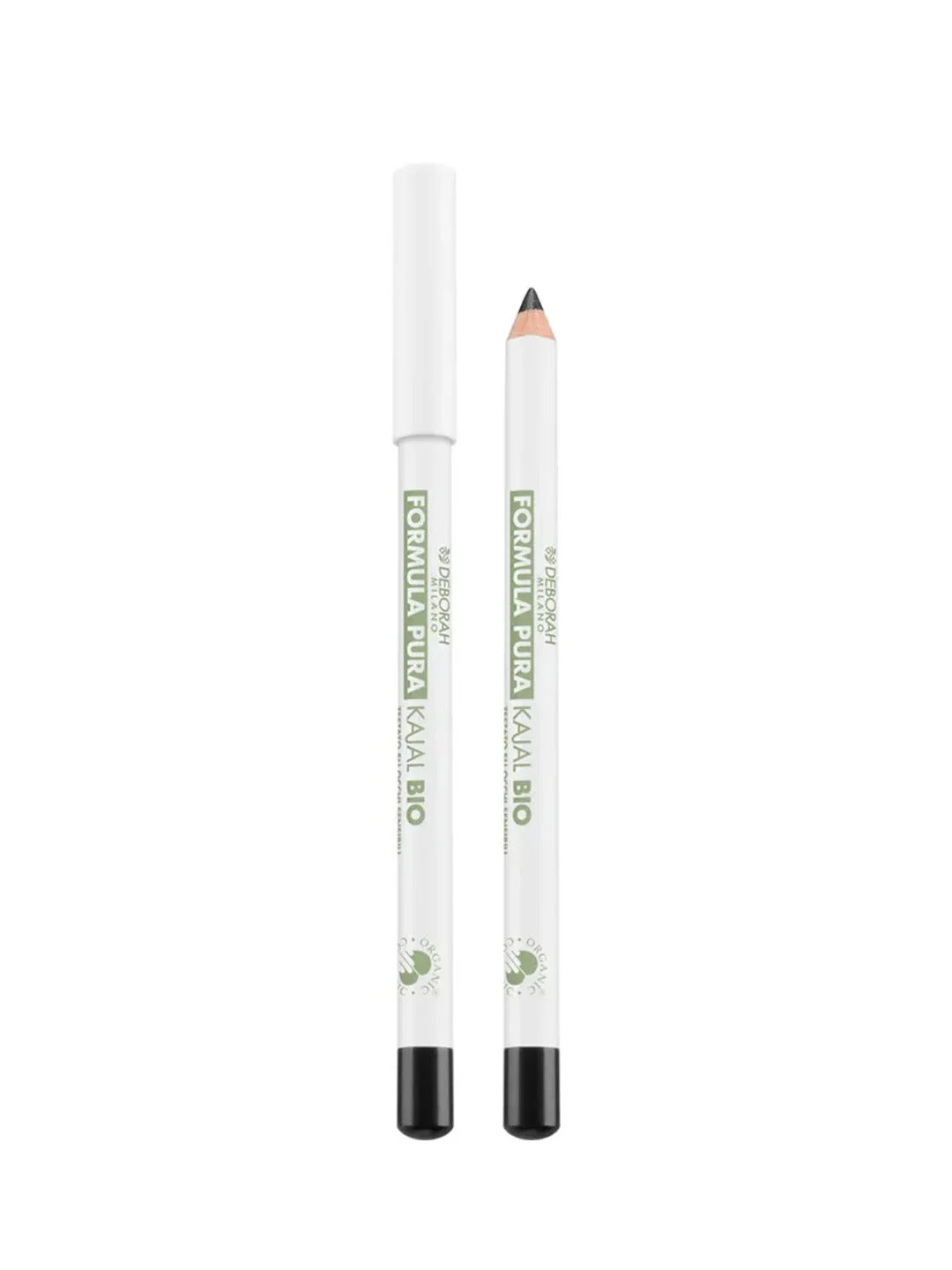 DEBORAH Карандаш кайал для глаз FORMULA PURA KAJAL BIO, тон: 01 Глубокий черный, 1,2г
