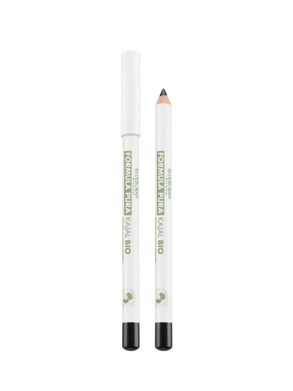 DEBORAH Карандаш кайал для глаз FORMULA PURA KAJAL BIO, тон: 01 Глубокий черный, 1,2г