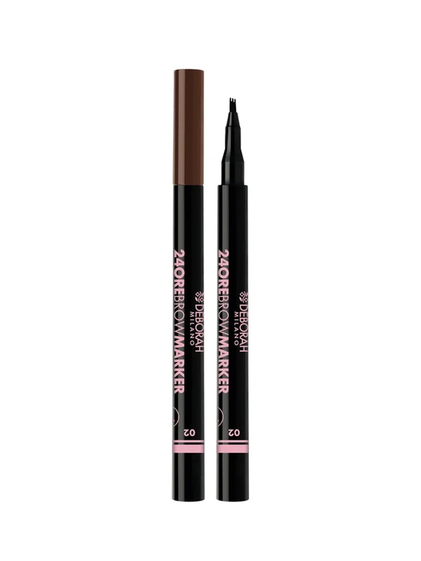 DEBORAH Лайнер для бровей 24ORE BROW MARKER, тон: 02 Светло-коричневый, 0,8г