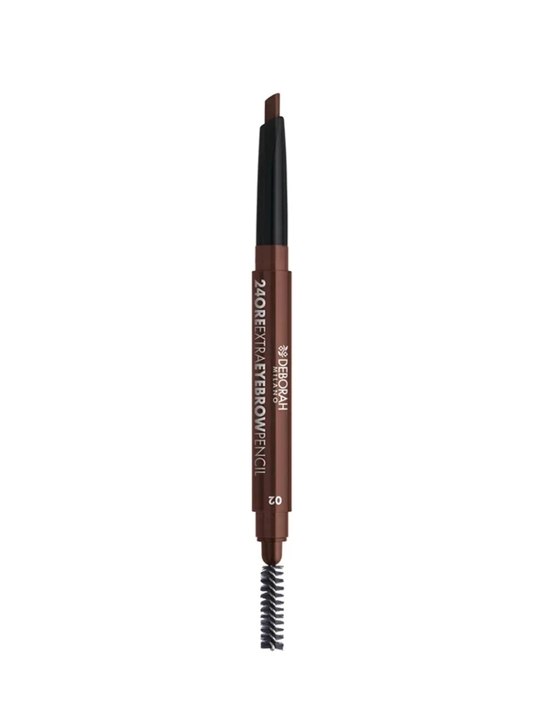 DEBORAH Карандаш-стайлер для бровей стойкий 24ORE EXTRA EYEBROW PENCIL 02 средний 0.22 г.