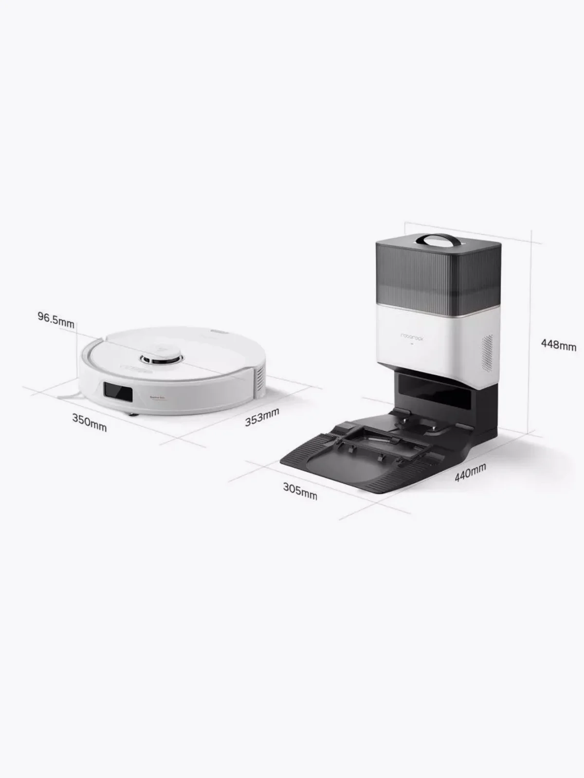 Белый робот-пылесос Roborock Q8 Max Plus со станцией самоочистки (EU/Global version)