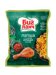 Лапша быстрого приготовления БигЛанч с тушеной курицей и луком, 75г