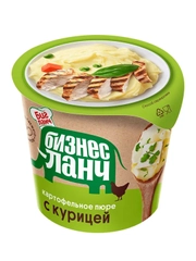 Картофельное пюре Бизнес Ланч с курицей, Халяль, 40г