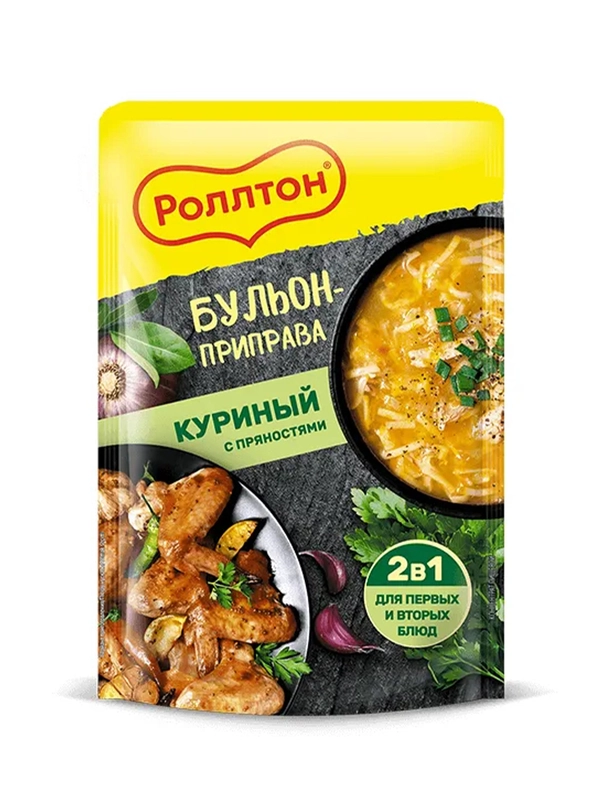 Бульон-приправа Роллтон куриный, 100г