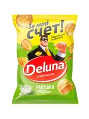 Снеки Делуна Ракушки со вкусом сметаны и лука, 85г