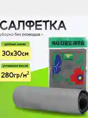 Тряпка для мытья окон, зеркал, авто без химии и разводов. Умная корейская салфетка