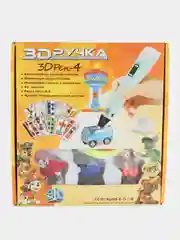 Розовый 3d ручка 4 поколения 3д ручка с набором пластика и игрушками