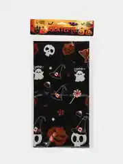 Черный скатерть на Хэллоуин "Halloween", 137 х 183 см, декор на хэллоуин, скатерть для Хэллоуина