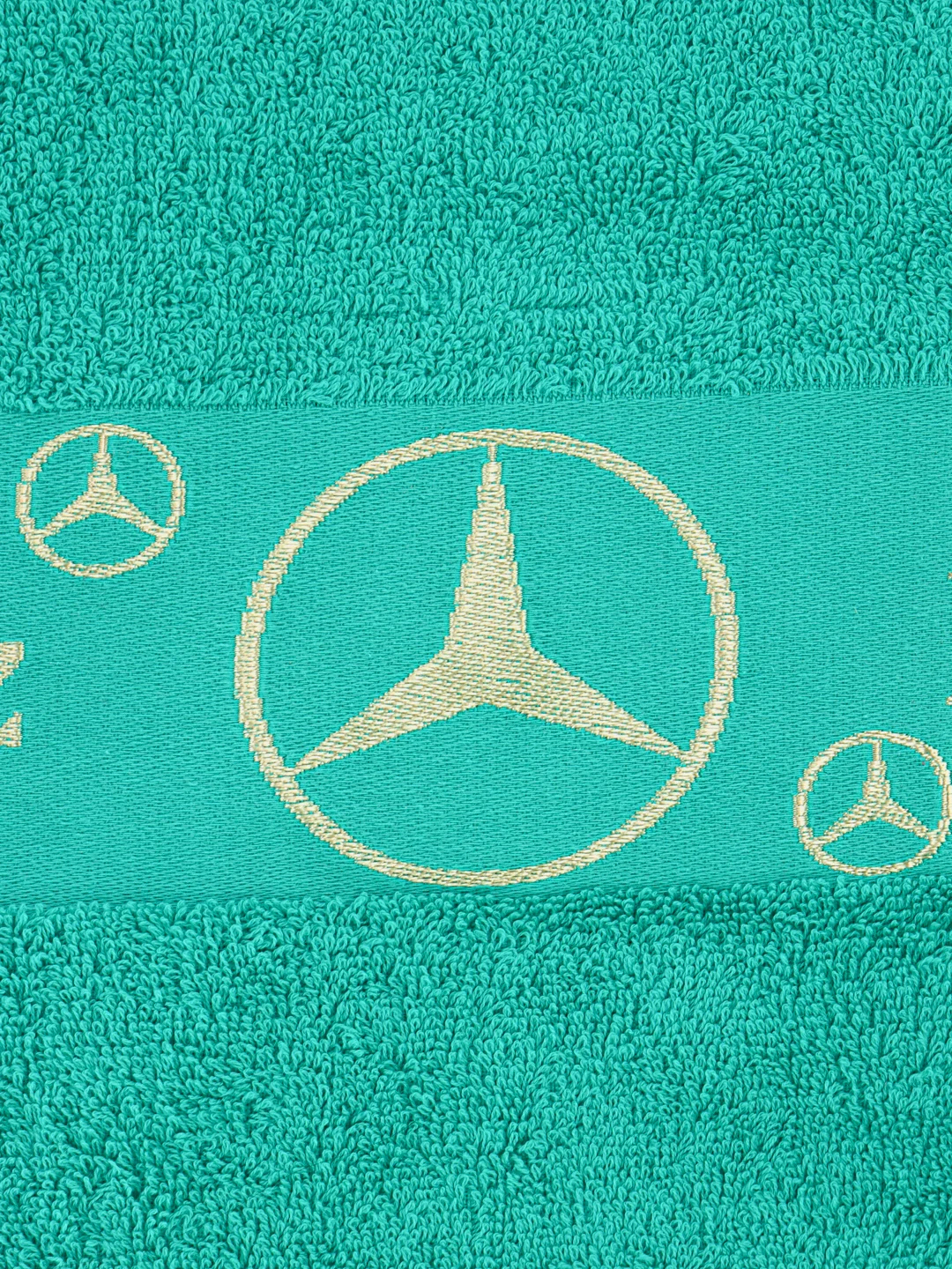 Бирюзовый полотенце 70 на 140 банное/полотенце mercedes