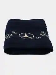 Темно-синий полотенце 70 на 140 банное/полотенце mercedes