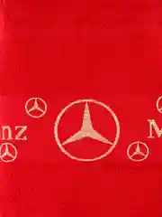 Красный полотенце 70 на 140 банное/полотенце mercedes