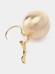 Серьги с шариком, длинные, матовые