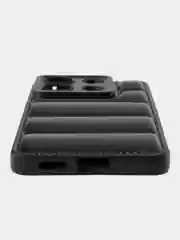 Черный чехол Xiaomi POCO X6 (Сяоми Поко Х6 Икс 6) противоударный выпуклый